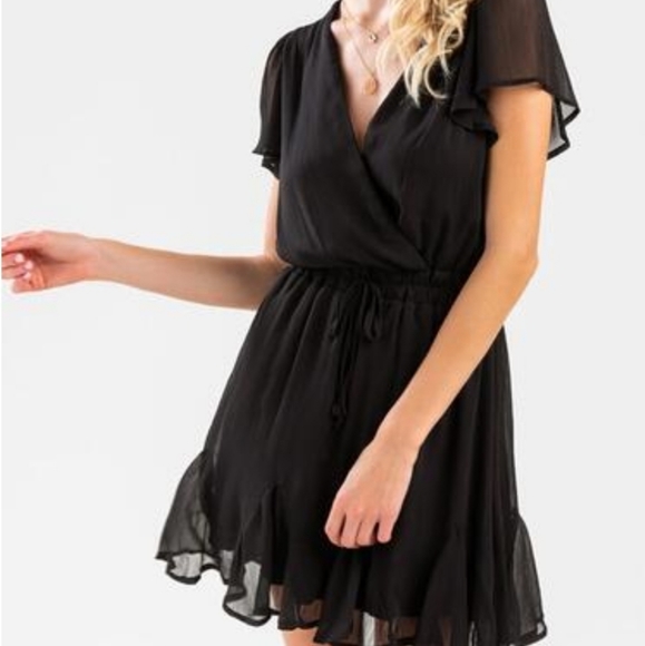 Mi Ami by Francescas Black Dress, Short, L - Picture 2 of 16